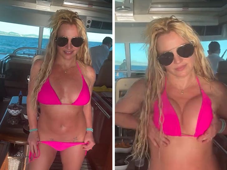 Britney Spears Rocks Tiny Pink Bikini in Sexy IG Video on Yacht in Mexico