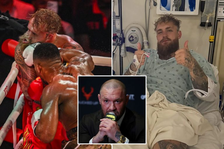 Conor McGregor aims brutal Christmas dig at Jake Paul in now-deleted post after brutal Anthony Joshua KO loss