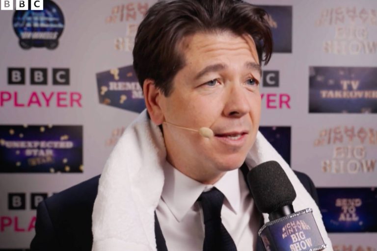 First look at Celebrity Traitors star being surprised in BED by Michael McIntrye