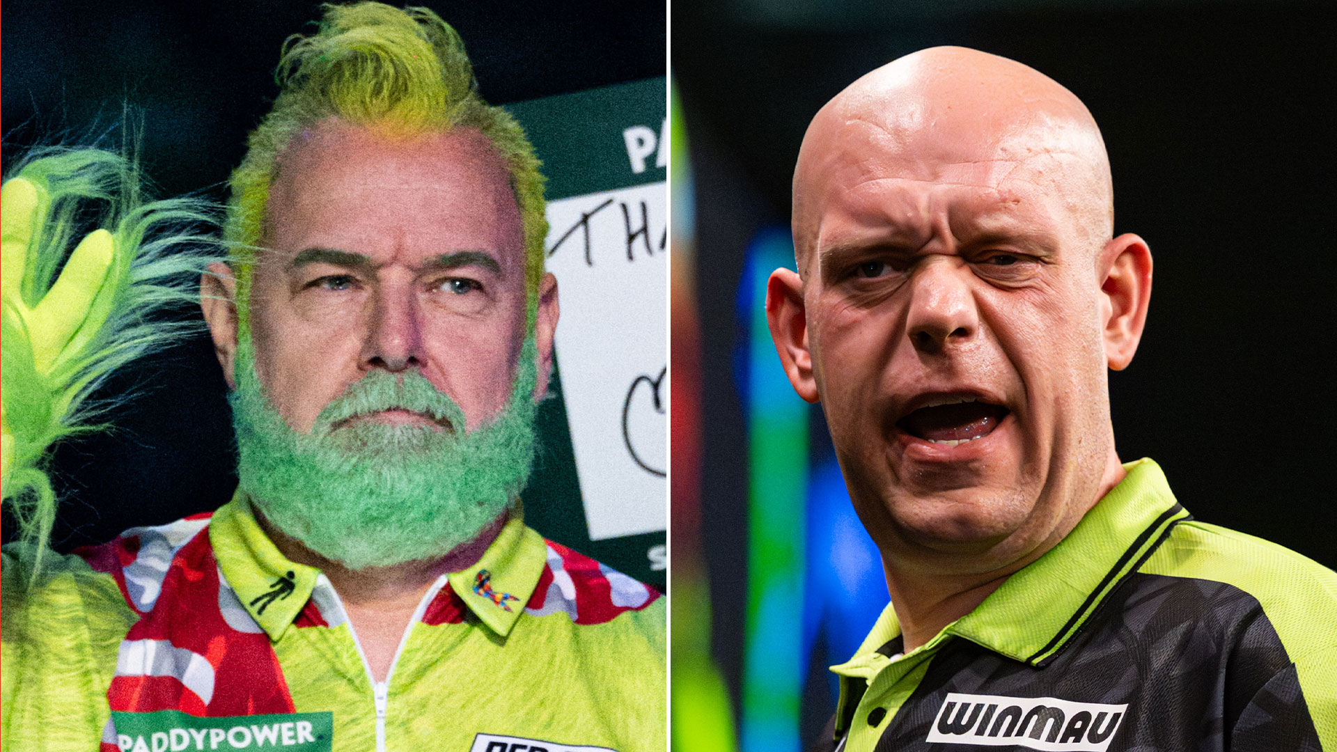 ‘He won’t admit it’ – Peter Wright claims darts rival Michael van Gerwen is losing his eyesight but won’t confess to it