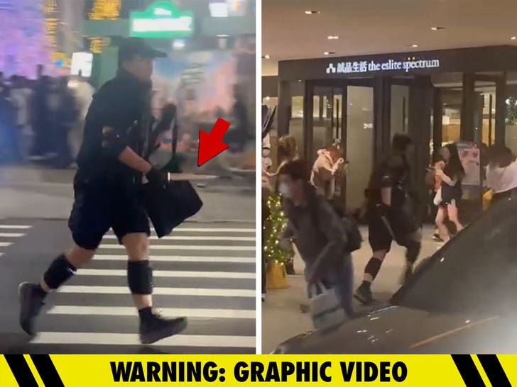 Maniac Goes on Slashing Spree With Knife and Smoke Bombs in Taiwan, On Video