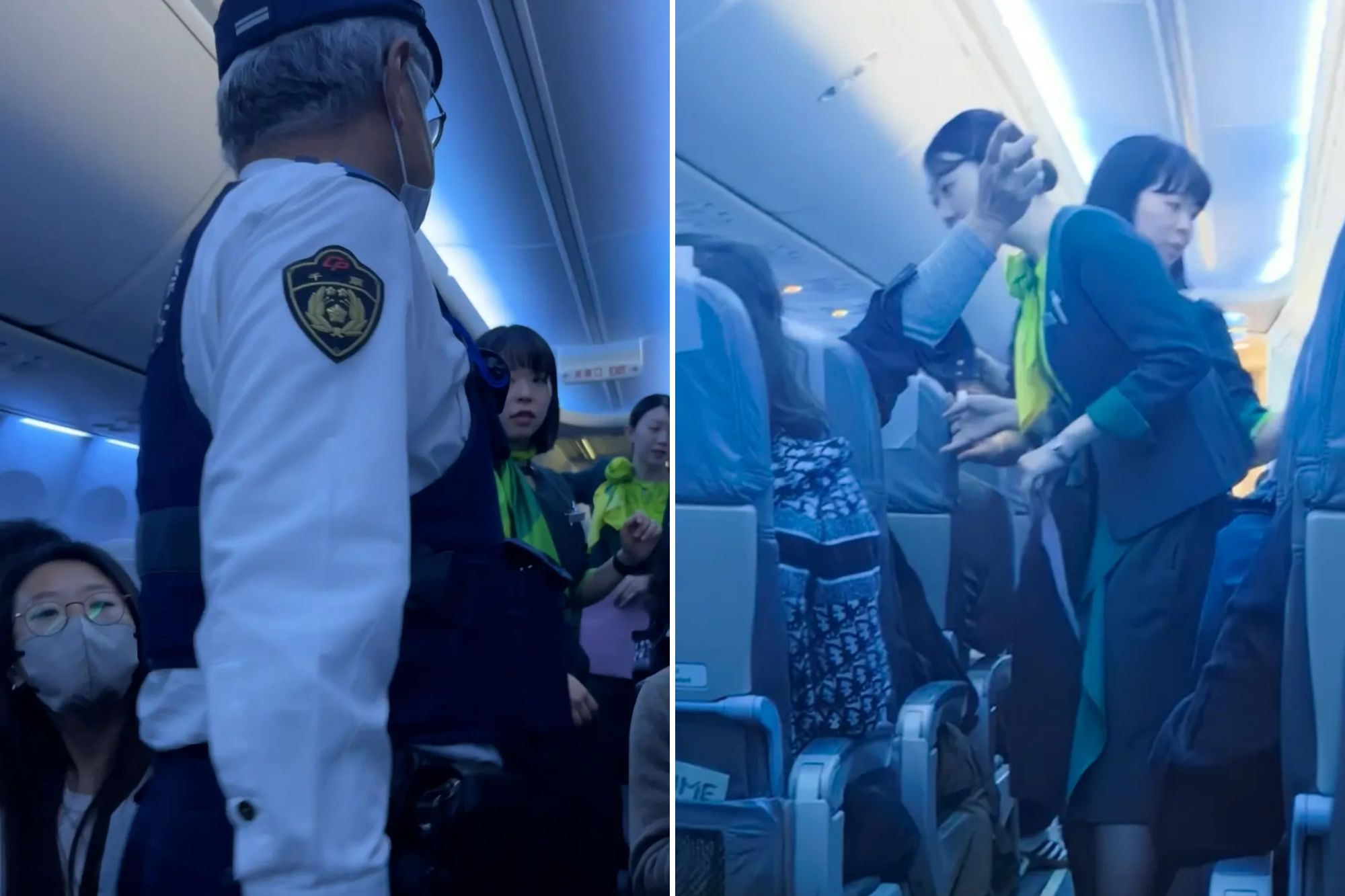 Needy boyfriend has such a meltdown over not being sat next to his partner flight is forced to make emergency landing
