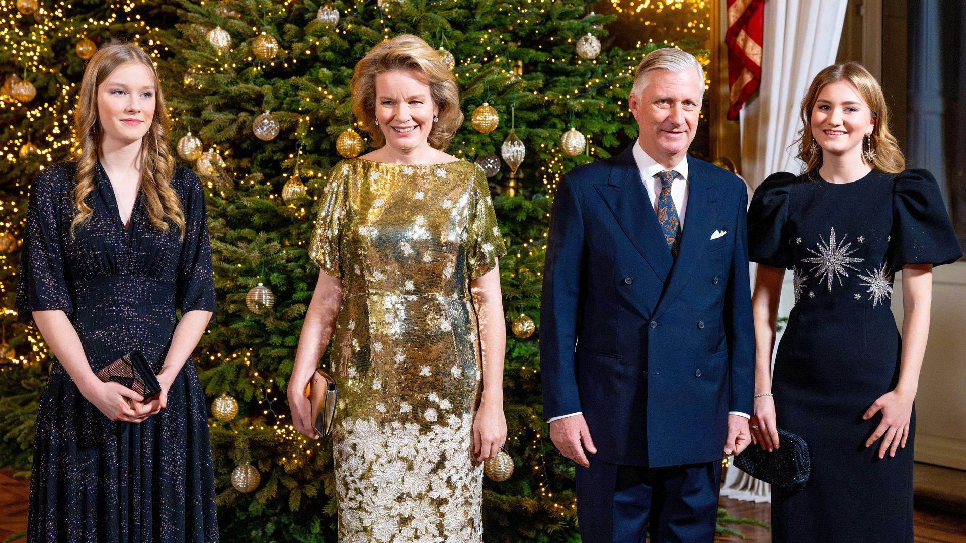 Princess Elisabeth steals the show in Rebecca Vallance midi dress at family event – photos