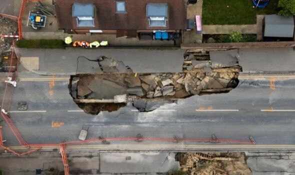 What causes sinkholes as 50m wide chasm opens in Shropshire canal