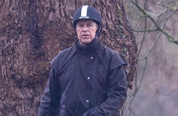 Andrew spotted riding in the rain as more details of Royal Lodge lease emerge