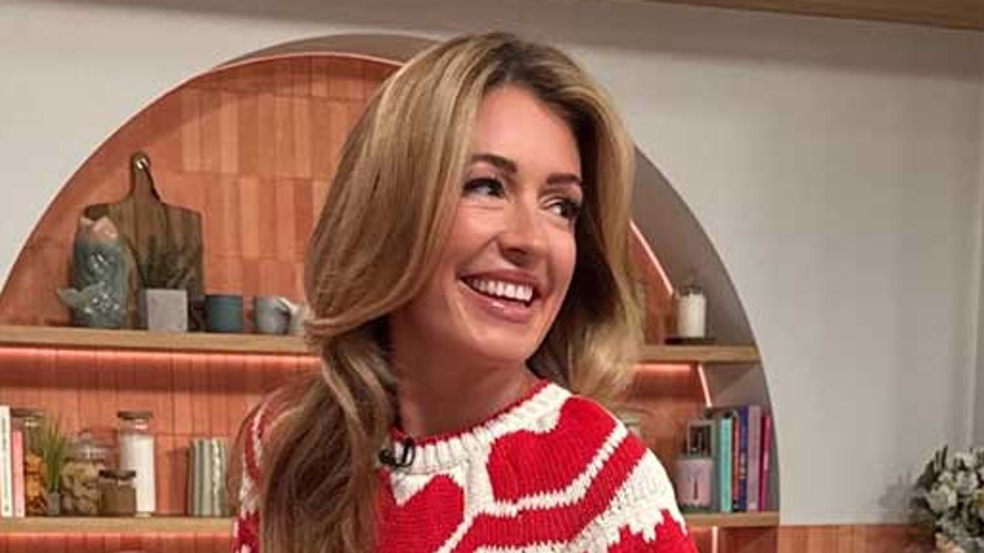 Cat Deeley’s heart-print jumper is the one – and it’s from the high street