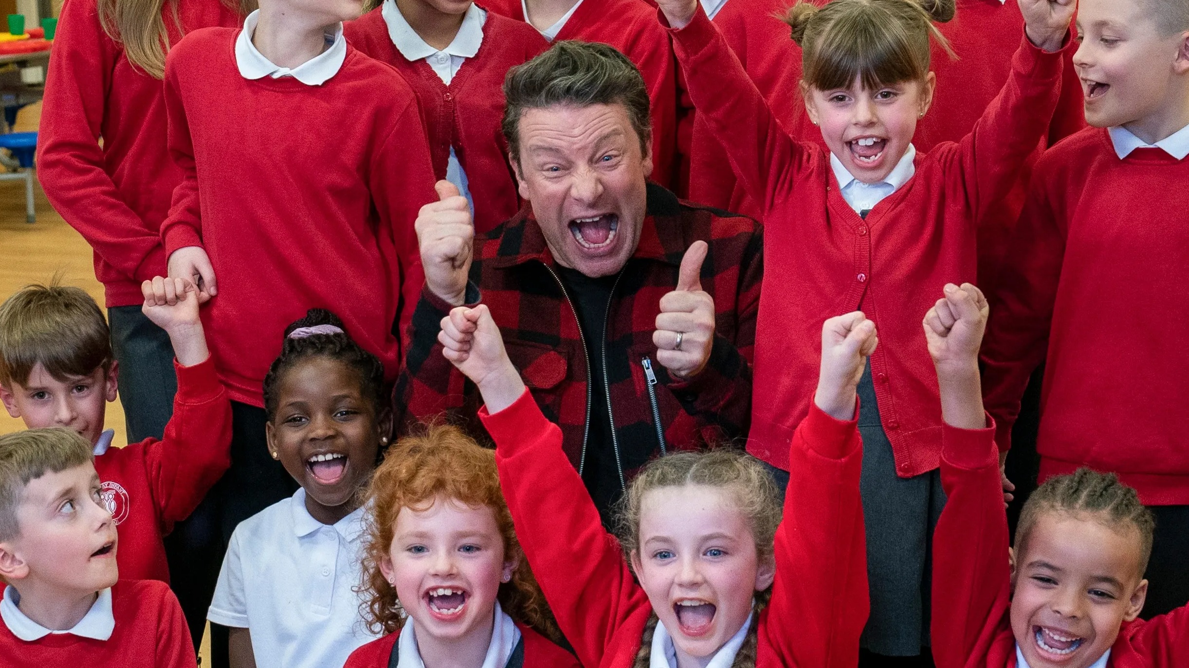 Jamie Oliver reveals why his kids are embarrassed to be seen with him as he launches comp to find UK’s best school cook