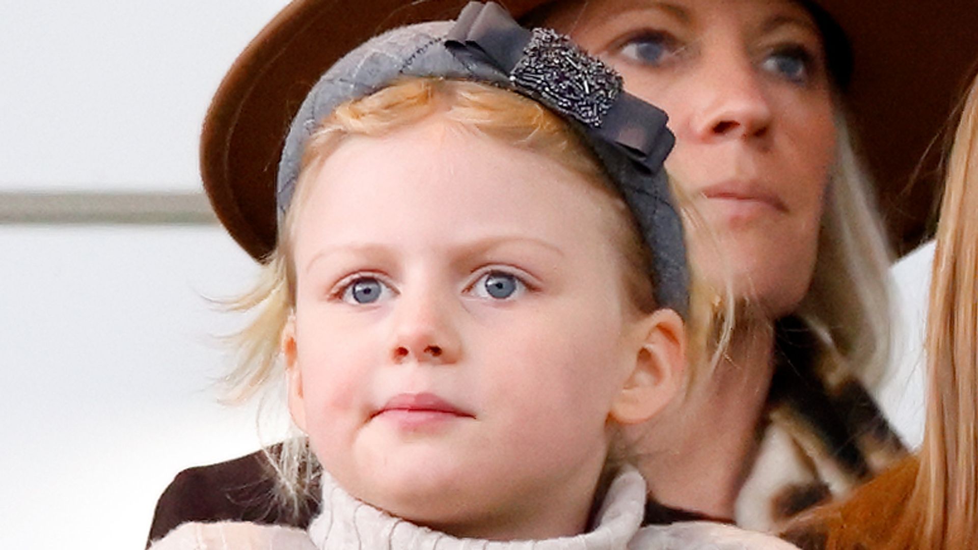 Lena Tindall, 7, borrows cutest coat from big sister Mia – and it’s Gucci