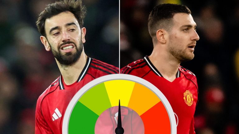Man Utd player ratings: Dalot back to his worst and Cunha in need of a rest in FA Cup defeat to Brighton