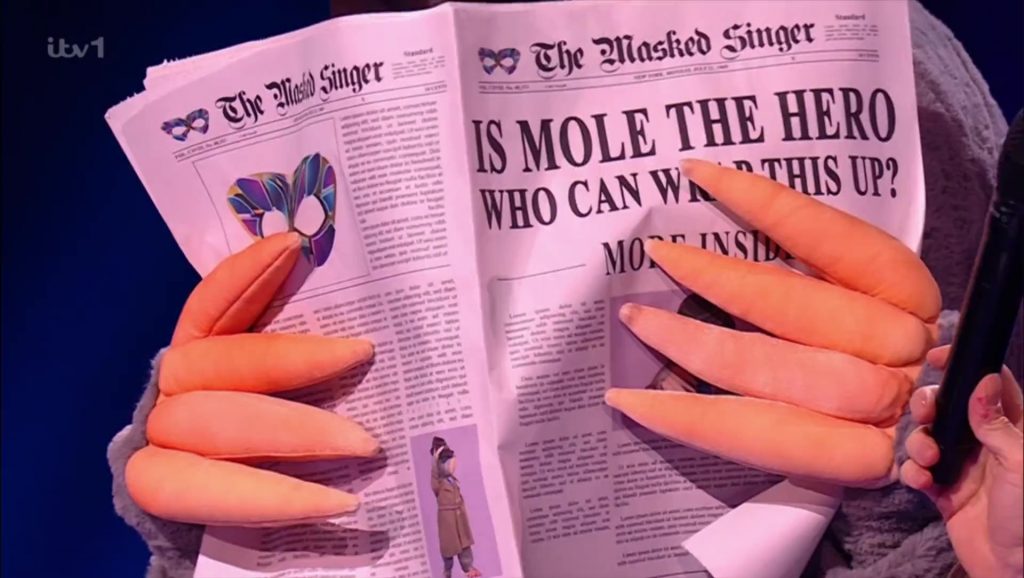 Masked Singer fans in shock as Mole Dommett revealed as beloved Brit singer before they join the panel as a judge