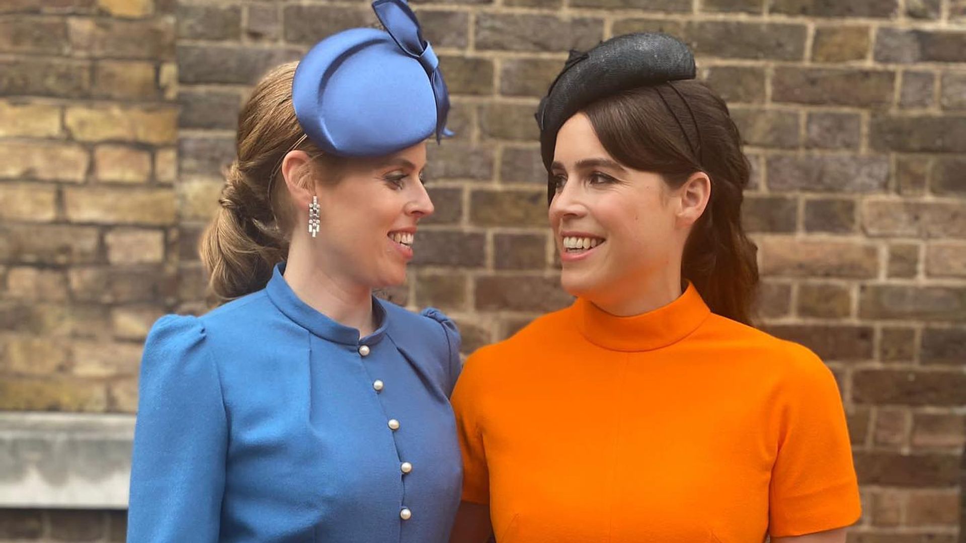 Princess Beatrice and Princess Eugenie are stylish Sloane Rangers in designer coats and chic wellies