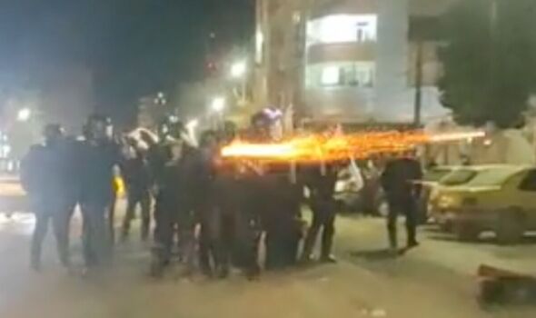 Shocking moment ‘Iran forces attack hospital’ just days after Trump’s threat to Tehran