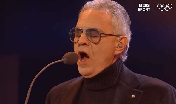 Andrea Bocelli sings Nessun dorma in incredible Winter Olympics opening ceremony footage