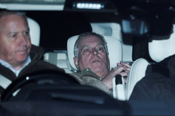 Andrew Mountbatten-Windsor pictured leaving police custody after shock arrest