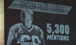 Donald Trump and Elon Musk humiliated by huge Epstein files projection before Super Bowl