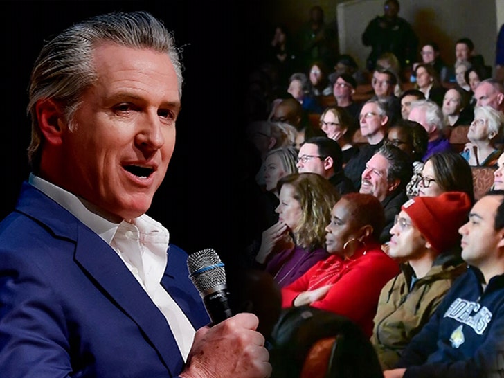 Gavin Newsom Atlanta Audience Was Predominantly White