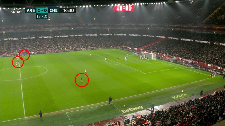 ‘Ooh that’s a cheeky tactic’ – Gary Neville stunned as Chelsea try bizarre stunt to confuse Arsenal’s corner routine