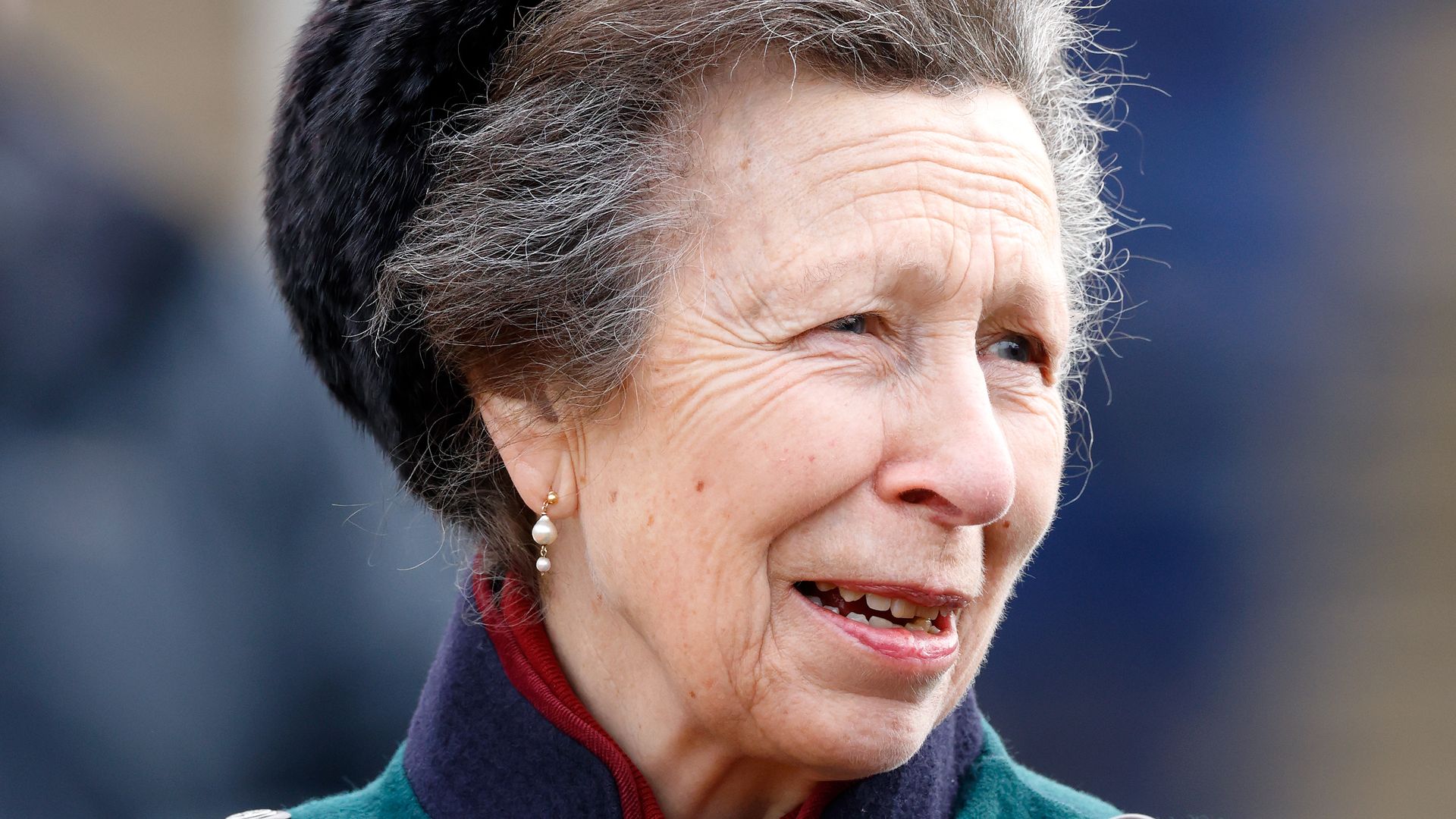 Princess Anne is unrecognisable in wraparound shades and skinny jeans