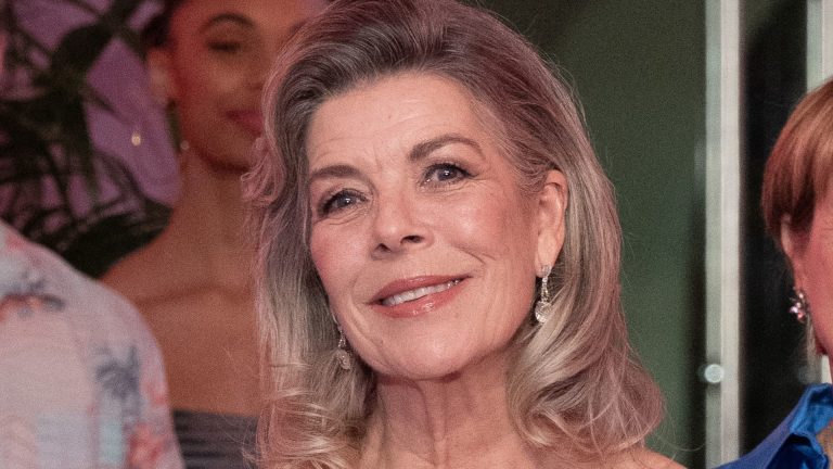 Princess Caroline is the ultimate royal goth in black velvet and Chanel