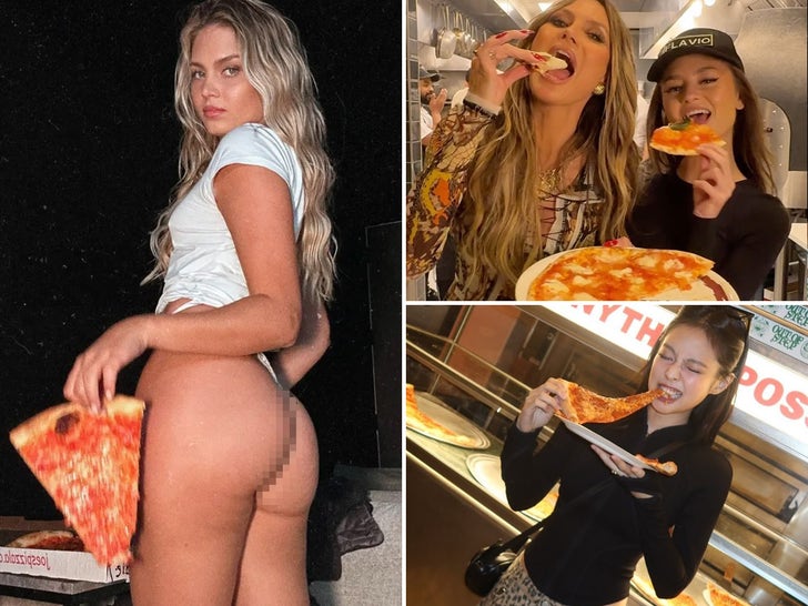 Sexy Stars Eating Pizza For Pizza Day!