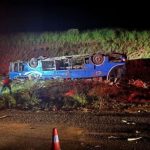 Tragedy as eight killed and 45 injured as packed bus in Brazil flips on its roof