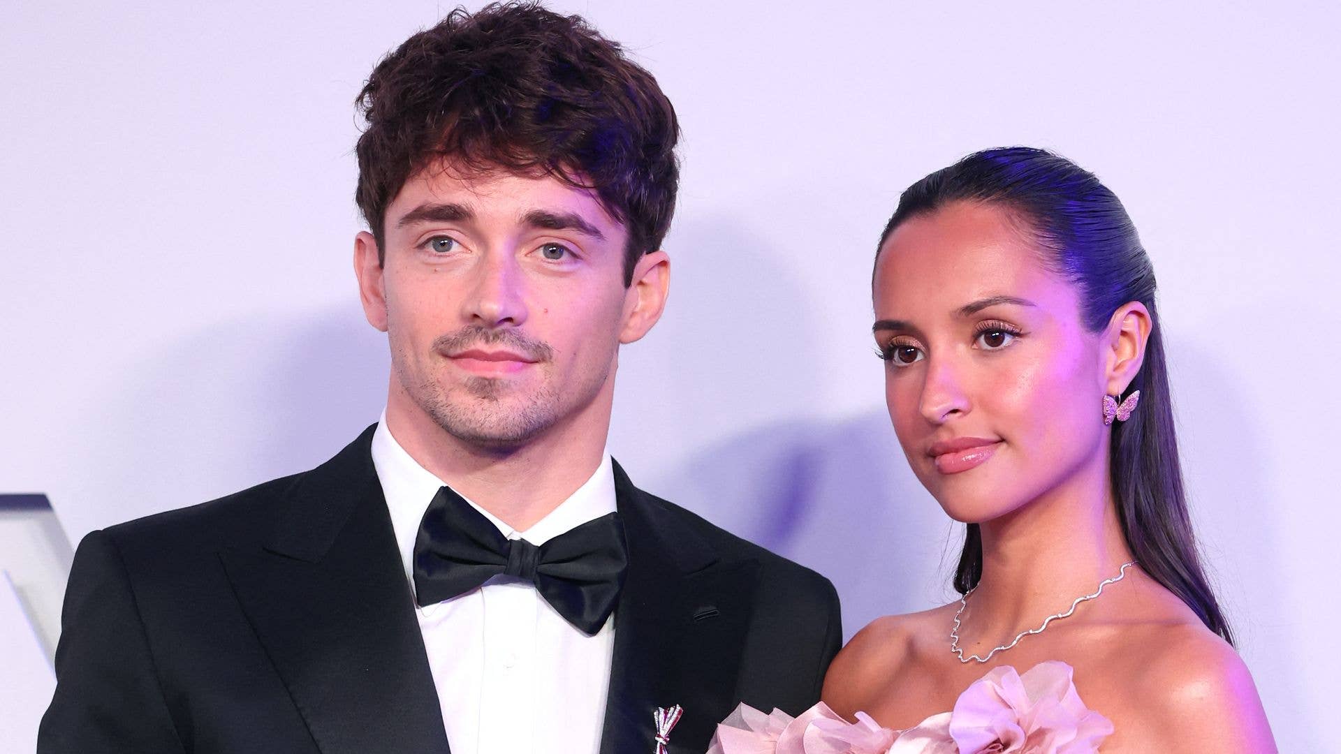 Charles Leclerc’s wife is a modern-day Princess Aurora in body-skimming silk gown