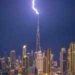 Dubai’s Burj Khalifa struck by lightning in apocalyptic scenes after latest Iran attack