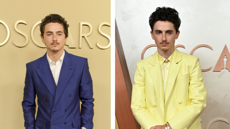 Inside Timothée Chalamet’s Oscar looks over the years – from bright orange suits to shirtless suits