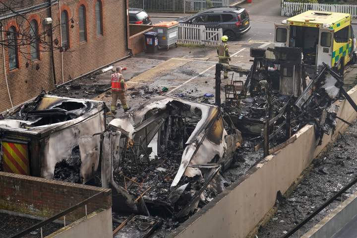 Jewish volunteer ambulances set on fire in U.K. ‘antisemitic arson attack’
