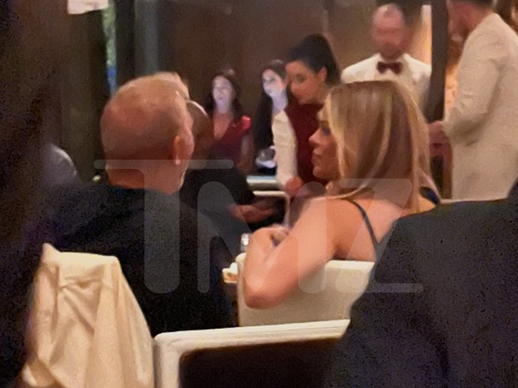 Kevin Costner and Brooks Nader Get Close While Chatting at Las Vegas Casino