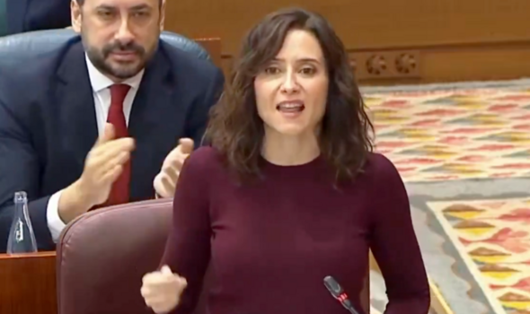 Madrid president erupts at lefties over Iran – ‘Go there – they’ll hang you from cranes!’