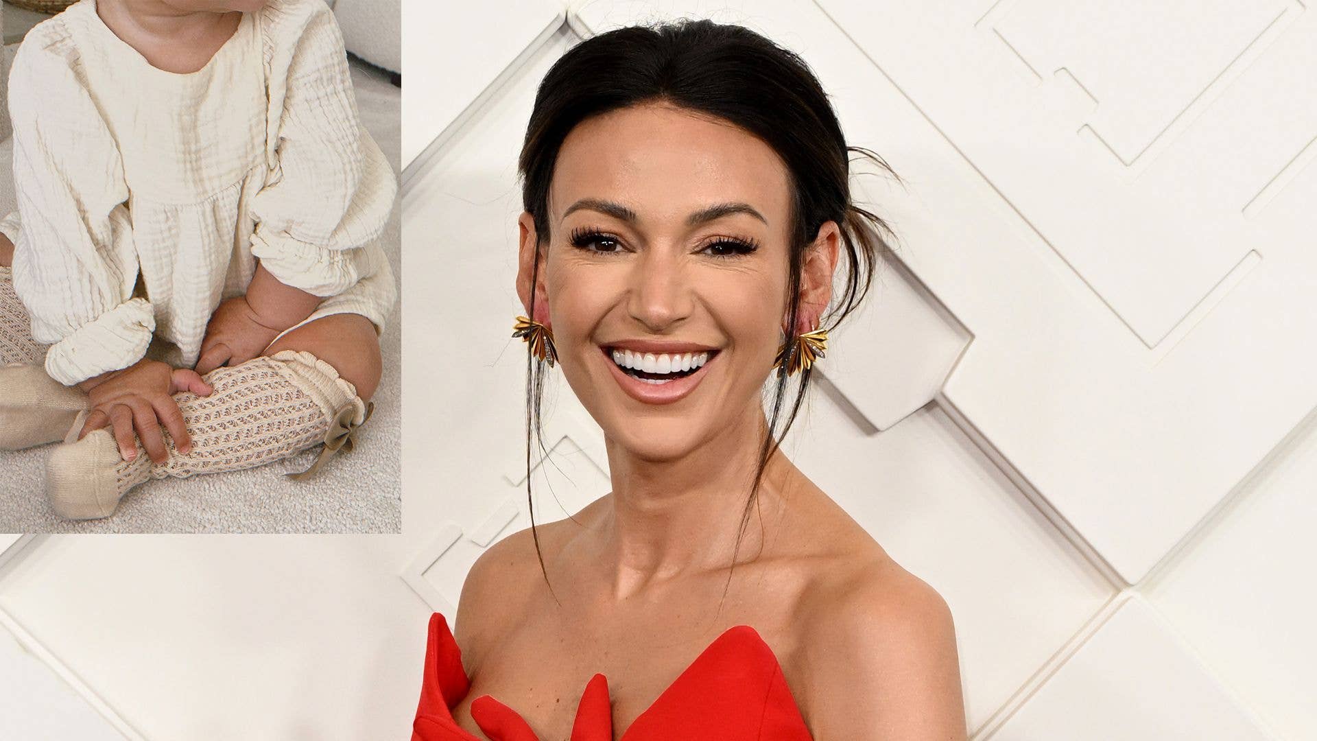 Michelle Keegan debuts surprise new look – twinning with tiny baby Palma and mum Jackie