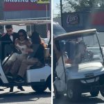 Nick Jonas, Priyanka Chopra’s Golf Cart Ride to Oscars Almost Tips Over