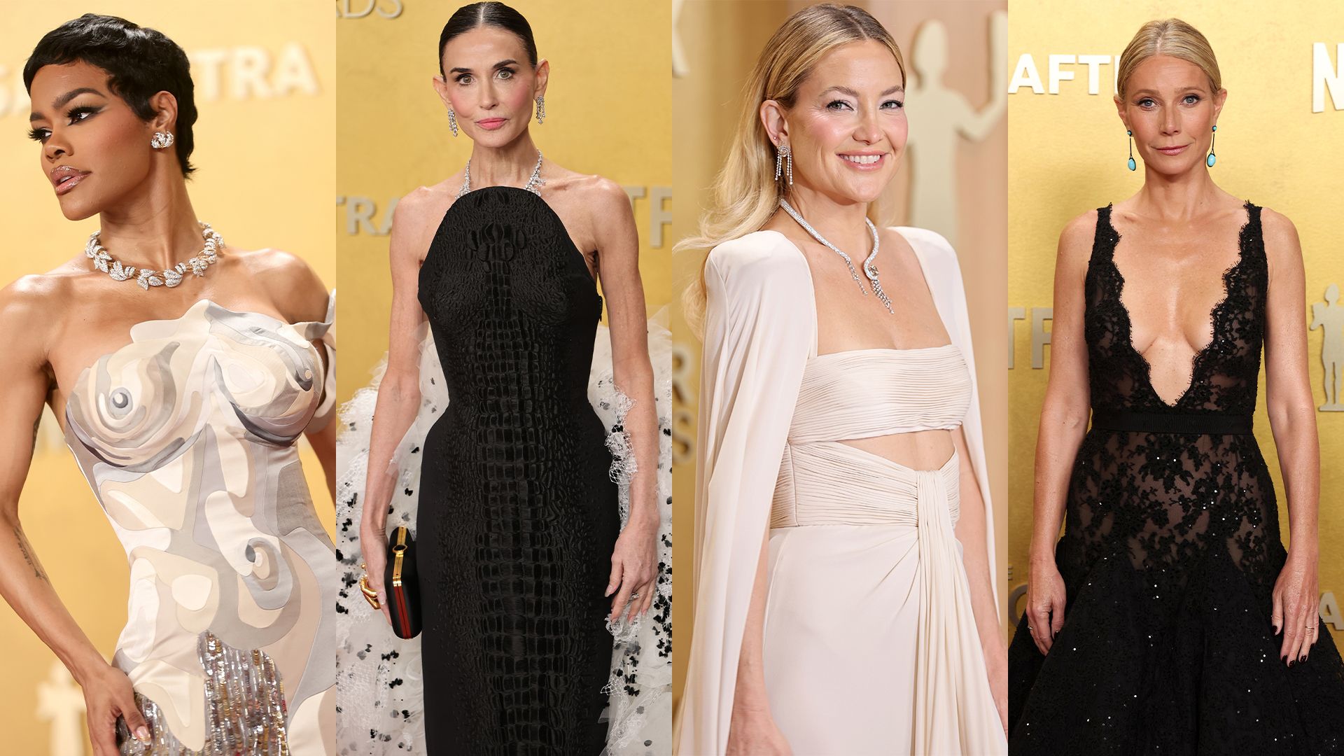 Teyana Taylor, Kate Hudson and more demand attention on SAG Actor Awards red carpet in their best dressed looks