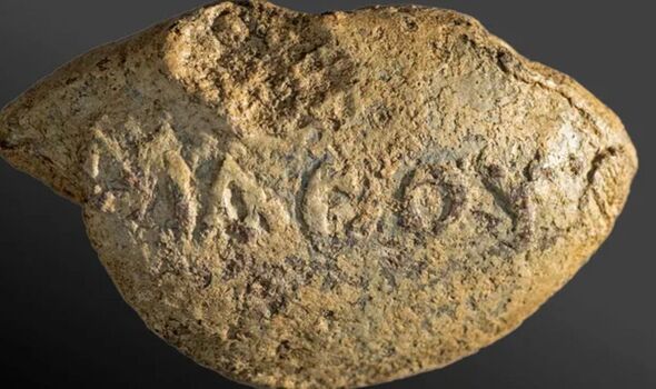 The dark three-word message found inscribed on 2,000 year old bullet