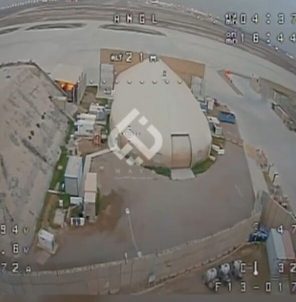 Watch chilling moment US military base in Iraq is struck by drone