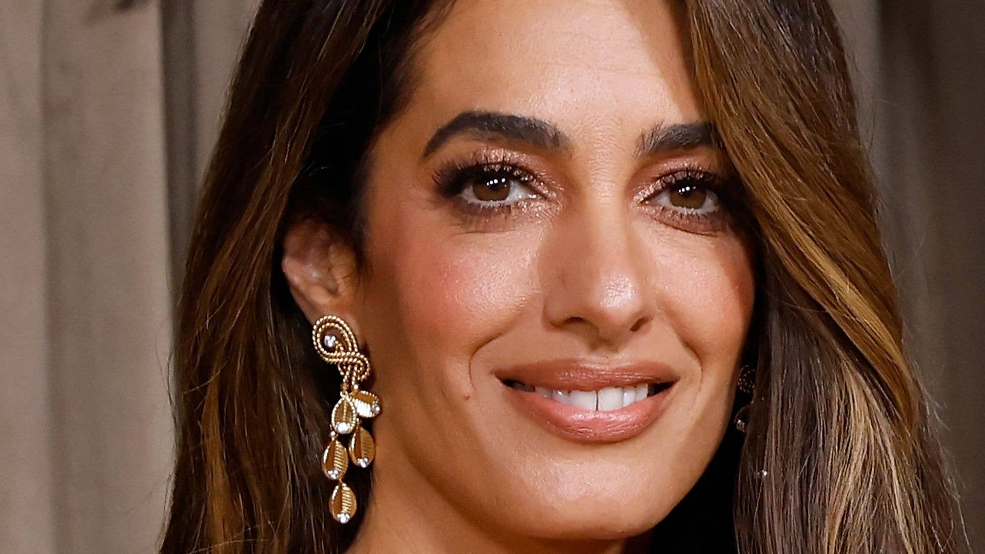 Amal Clooney is a total vixen in skintight leather skirt amid short hair transformation