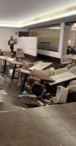 Hotel restaurant floor collapses in Majorca with tourists injured and 150 evacuated