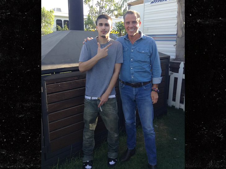 Hunter Biden Poses with Rapper Fakemink at Coachella