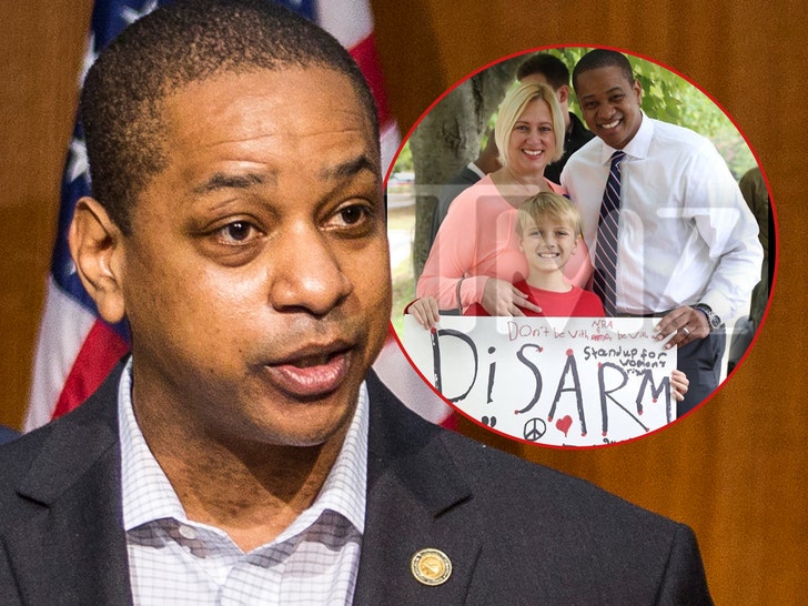 Justin Fairfax Holds Up ‘Disarm Abusers’ Sign Years Before Murder-Suicide