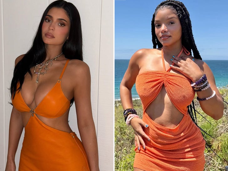 Kylie Jenner vs. Halle Bailey Who’d You Rather?! Babes In Orange Edition