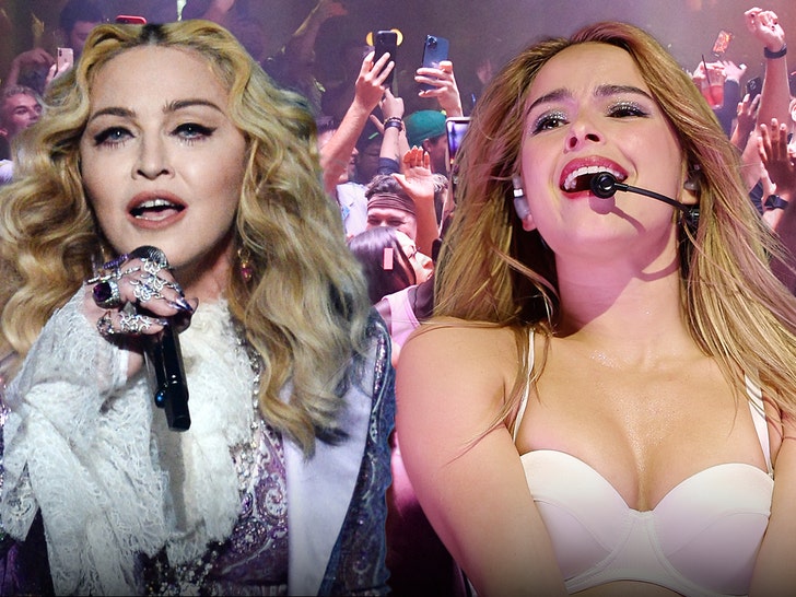 Madonna Performs At The Abbey, Addison Rae Hypes Up Crowd