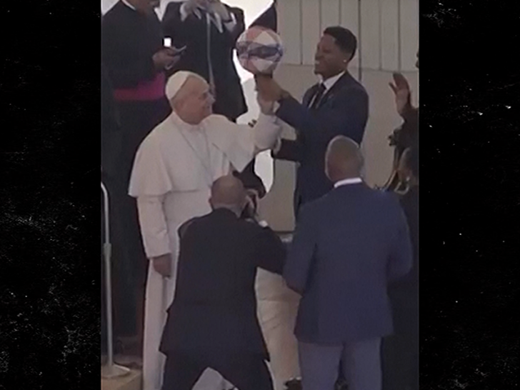Pope Leo Spins Basketball on Finger with Help of Harlem Globetrotters