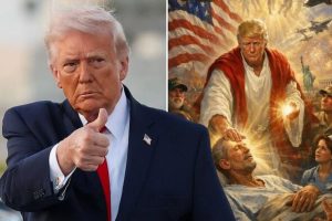 Trump AI Jesus image: disturbing detail spotted by horrified X users ‘what is…that?’