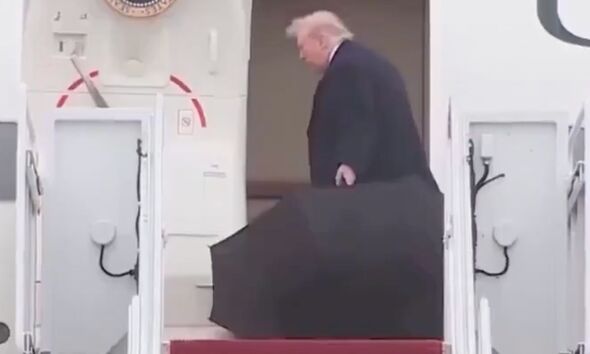 Trump ‘struggles to close umbrella’ as concerns continue over his health during Iran talks