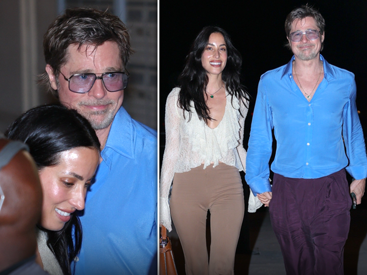 Brad Pitt & Ines de Ramon Grinning in Paris After His Son Drops ‘Pitt’ Last Name