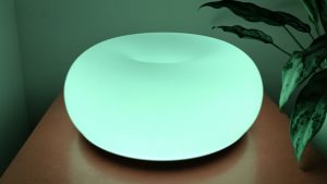 IKEA’s donut-shaped Varmblixt smart lamp shines candy-colored light anywhere in your home, though the app experience isn’t quite as sweet
