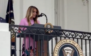 Melania Trump makes ‘breaking news’ announcement from White House balcony