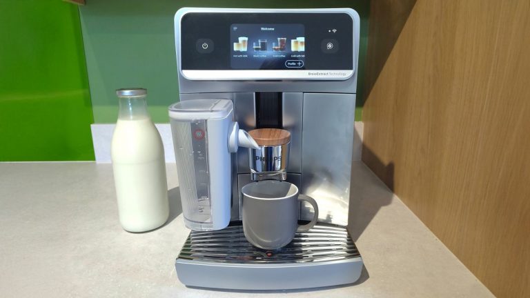 The Philips Café Aromis makes the best oat milk latte I’ve ever had from a home coffee maker — and it looks great as well