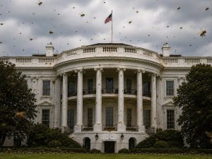 White House Overrun by Huge Swarm of Bees, Video Shows